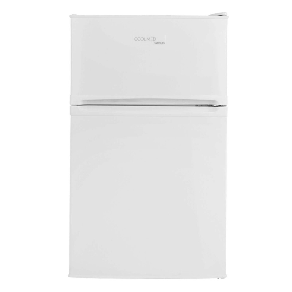 Coolmed CMST125 88L White Freestanding Under Counter 2 Door Fridge Freezer