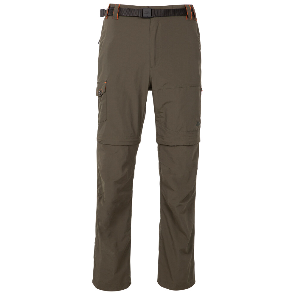 (XXL, Olive) Trespass Mens Walking Cargo Trousers Rynne B