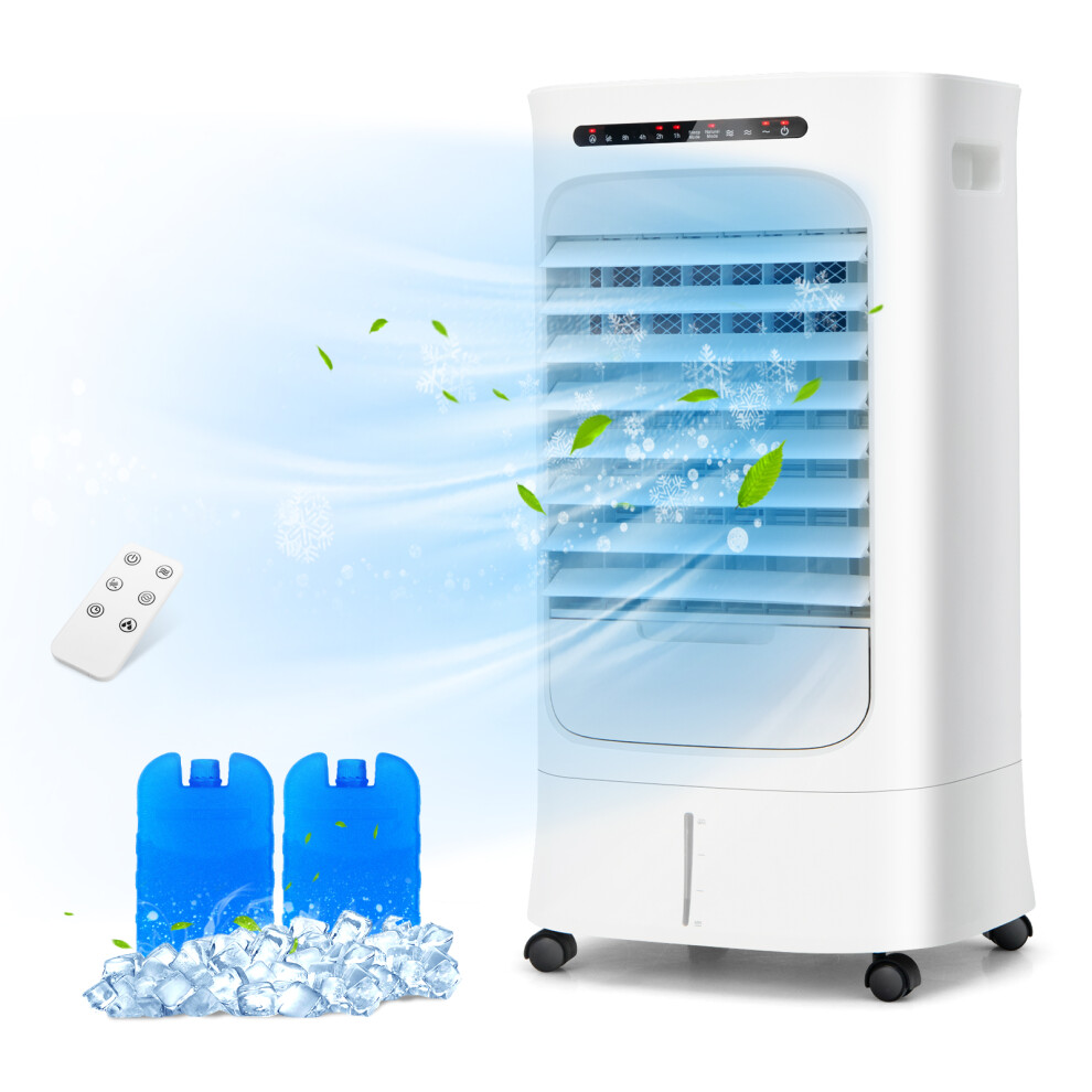 Portable Air Cooler 3-in-1 w/Fan & Humidifier 15H Timer Remote Control