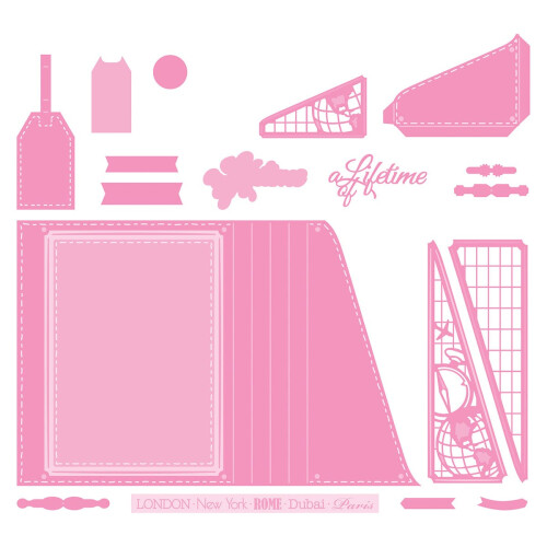 A Lifetime of Adventure Mini Memory Book Creator Die Set - 5501e 2