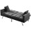 KOSY KOALA Sofa Bed 2 Seater Grey Velvet Click Clack Sofa Settee Recliner Couch with Metal Legs with 2 Pillows 8