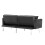 KOSY KOALA Sofa Bed 2 Seater Grey Velvet Click Clack Sofa Settee Recliner Couch with Metal Legs with 2 Pillows 4