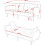 KOSY KOALA Sofa Bed 2 Seater Grey Velvet Click Clack Sofa Settee Recliner Couch with Metal Legs with 2 Pillows 9