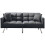 KOSY KOALA Sofa Bed 2 Seater Grey Velvet Click Clack Sofa Settee Recliner Couch with Metal Legs with 2 Pillows 7
