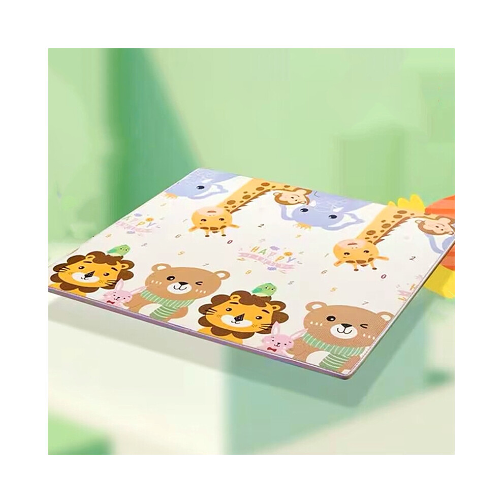 Closkye (Pink, 200X180x0.5cm) Large Size Play Mat For Children's Safety Mat 1Cm Epe Environmentally Friendly Thick Baby Crawling