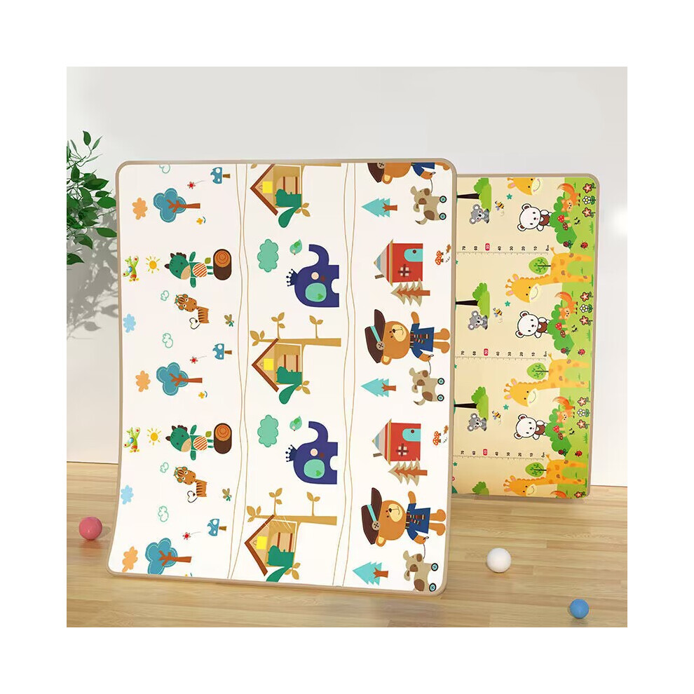 Closkye (Green, 180X150x1cm) Large Size Play Mat For Children's Safety Mat 1Cm Epe Environmentally Friendly Thick Baby Crawling