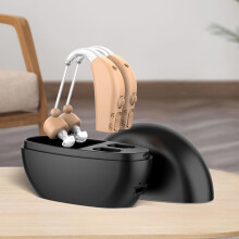 Hearing Amplifier Aid Rechargeable Digital Personal Sound Amplifier Devices for Adults BTE, Pair
