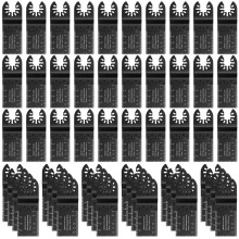 COMOWARE 52 Pcs Oscillating Tool Blade - 1-3/8” Multi Tool Blades Kits Universal Oscillating Saw Blades, Fine Tooth Multitool Blades, Quick Release