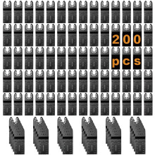 200Pcs Oscillating Tool Blades Professional Universal Oscillating Saw Blades Wood Multitool Blades Compatible with Dewalt, Milwaukee, Makita, Ryobi,