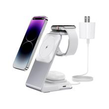 Estação de Carregamento Sem Fio Dispositivos para Apple Branco