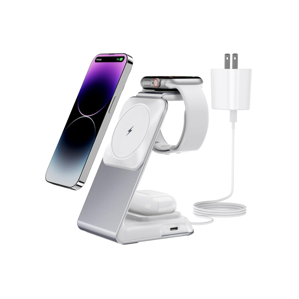 Chronus 4-In-1 Magsafe Charger Stand For Iphone/Apple Watch (White) White 6976919869875