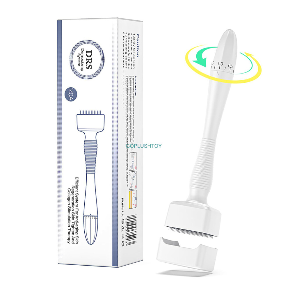Goplushtoy (140 Pins Derma Stamp 0.25Mm) Derma Roller Titanium Microneedle Roller Skin Care