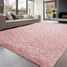 (200 cm x 290 cm (6ft 7" x 9ft 6")-_Extra Large Area Rugs, Pink) Non Slip Shaggy Large Rugs Living Room Bedroom Carpets Area Rug