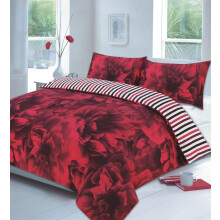 (King, Red) Roses Duvet Cover Set Bedding Quilt Cover Bed Set