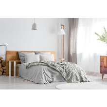 (140x180cm, Silver) Emma Barclay Lush Luxurious Faux Rabbit Fur Throw For Sofa Blanket