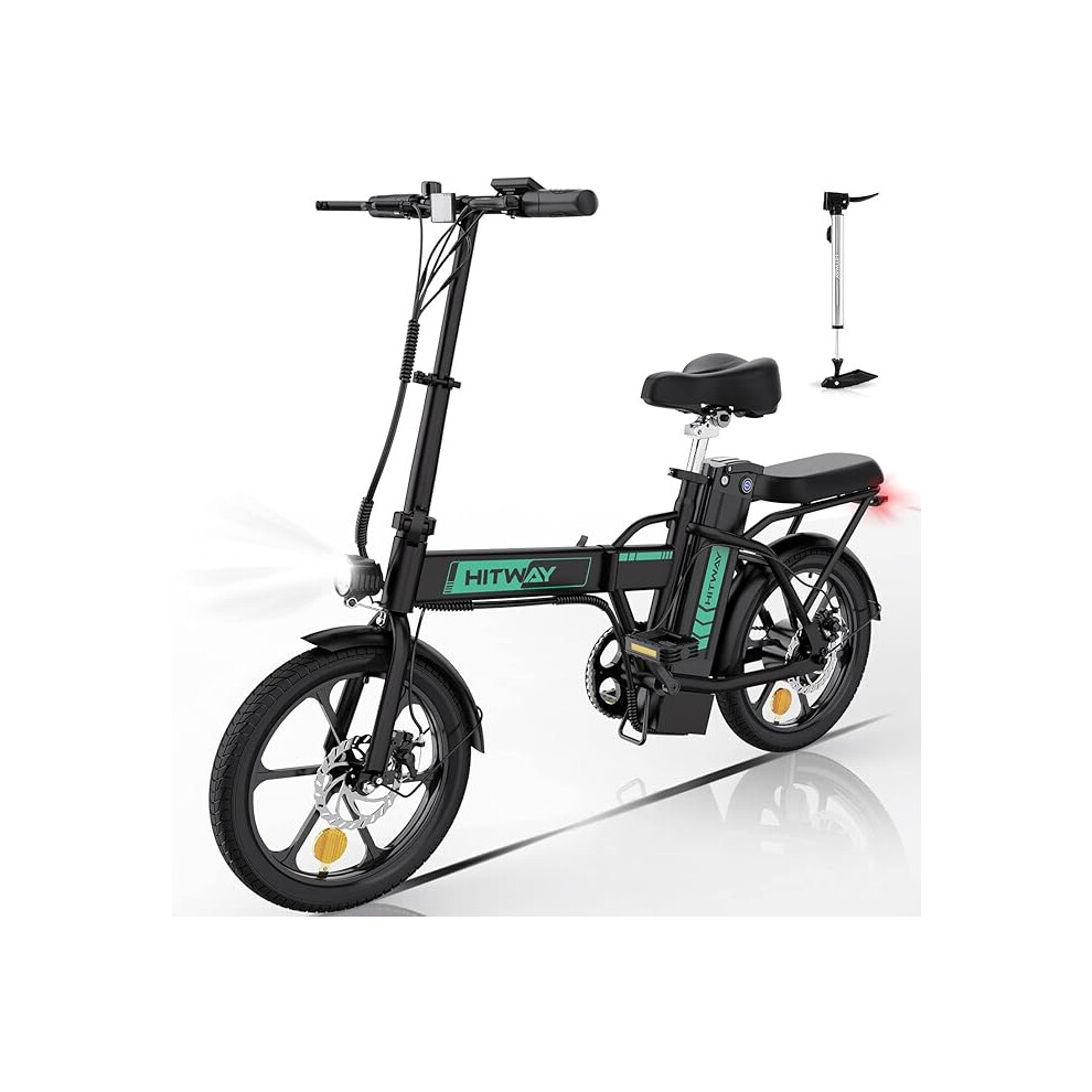 Hitway BK5 Electric Folding Bike 16" Fat Tire, 8.4Ah 250W 36V e-Bike