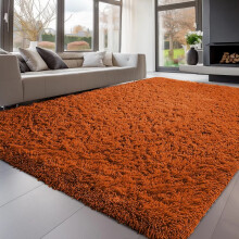 (Orange, 200x290 cm) NON SLIP RUGS SHAGGY THICK RUGS HALLWAY RUNNER LARGE LIVING ROOM BEDROOM CARPETS & DOOR MATS