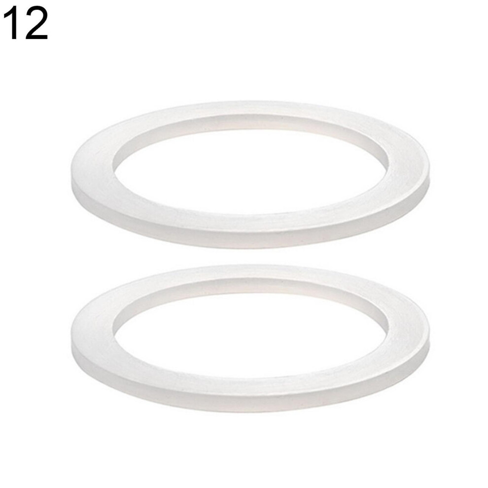 (12) 2pcs Silicone Sealing Ring Spacer Coffee Accessories Replacement For Moka Pot