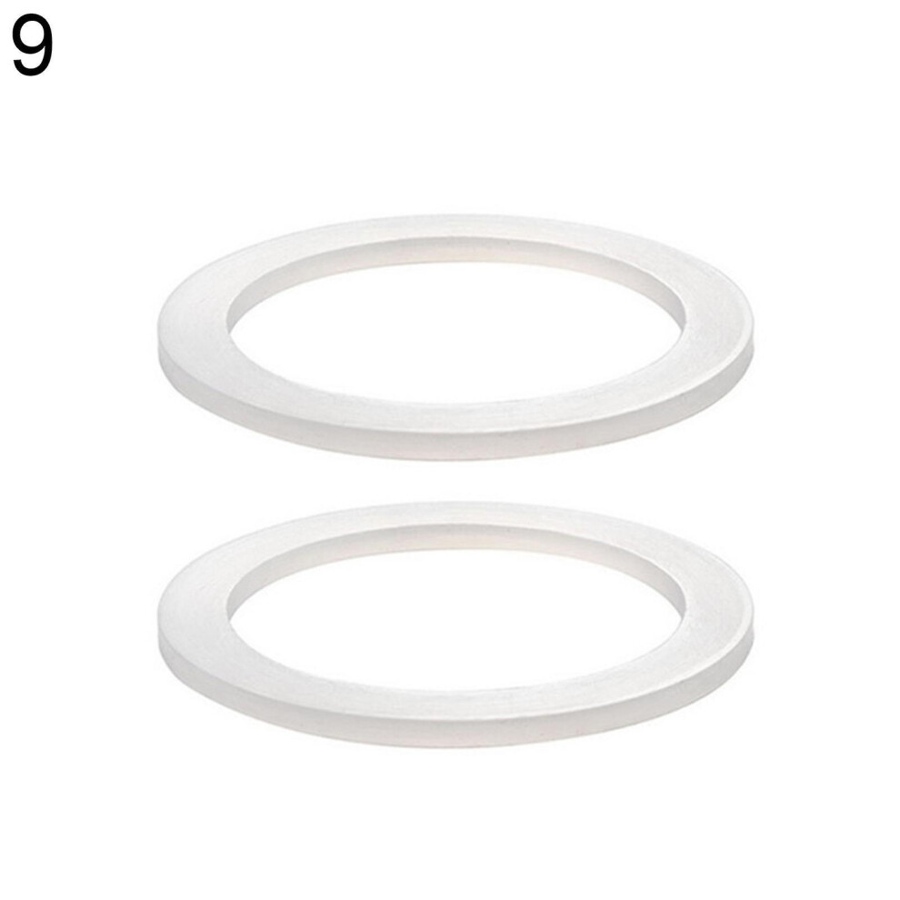 (9) 2pcs Silicone Sealing Ring Spacer Coffee Accessories Replacement For Moka Pot