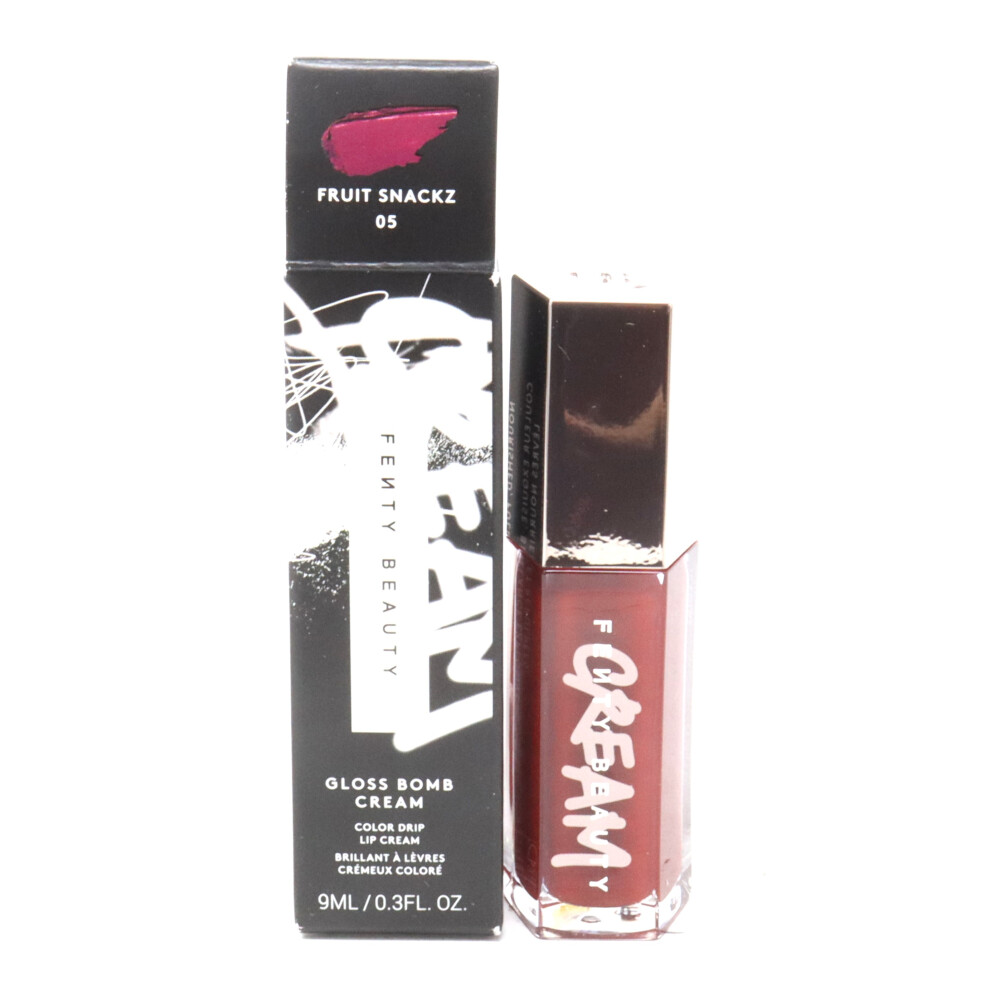 (05 Fruit Snackz) Fenty Beauty Gloss Bomb Cream Color Drip Lip Cream  0.3oz/9ml New With Box