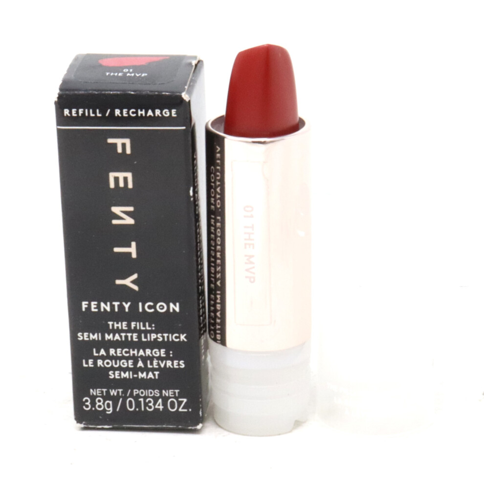 (01 The MVP) Fenty Beauty Fenty Icon The Fill Semi Matte Lipstick  0.134oz/3.8g New With Box