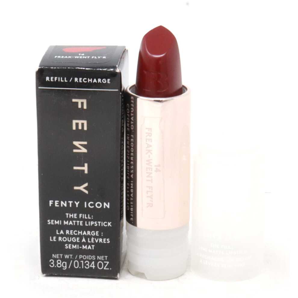 (14 Freak-Went Fly'r) Fenty Beauty Fenty Icon The Fill Semi Matte Lipstick  0.134oz/3.8g New With Box