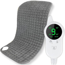 Therapeutic Electric Back & Neck Heat Pad Wrap - Fast-Heating, Flexible, Portable for Muscle Tension & Pain Relief (60x30 cm)