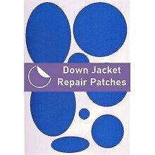(Royal Blue) Down Jacket Repair Patches Pre-cut, Self-adhesive, Soft, Waterproof