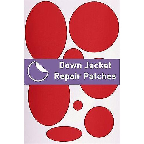 (Red) Down Jacket Repair Patches Pre-cut, Self-adhesive, Soft, Waterproof
