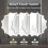 Costway LED Bathroom Mirror 3-Colour Dimmable Vanity Mirror W/ Smart Touch 3