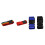 (Blue with Combination, 2pcs) Hampton&Stewart Adjustable Strong Suitcase Luggage Straps 3