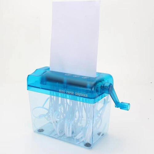 (black) Efficient Shredder For Paper And Documents Portable And Easy To 1