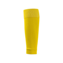 (yellow 32-36) Polyester Football Calf Socks Long Tube Design Socks Adult Tibia Protective Socks 52.00g Football Training Calf Protect The Knee
