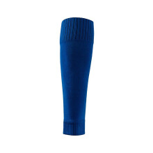 (sapphire blue 32-36) Polyester Football Calf Socks Long Tube Design Socks Adult Tibia Protective Socks 52.00g Football Training Calf Protect The Knee