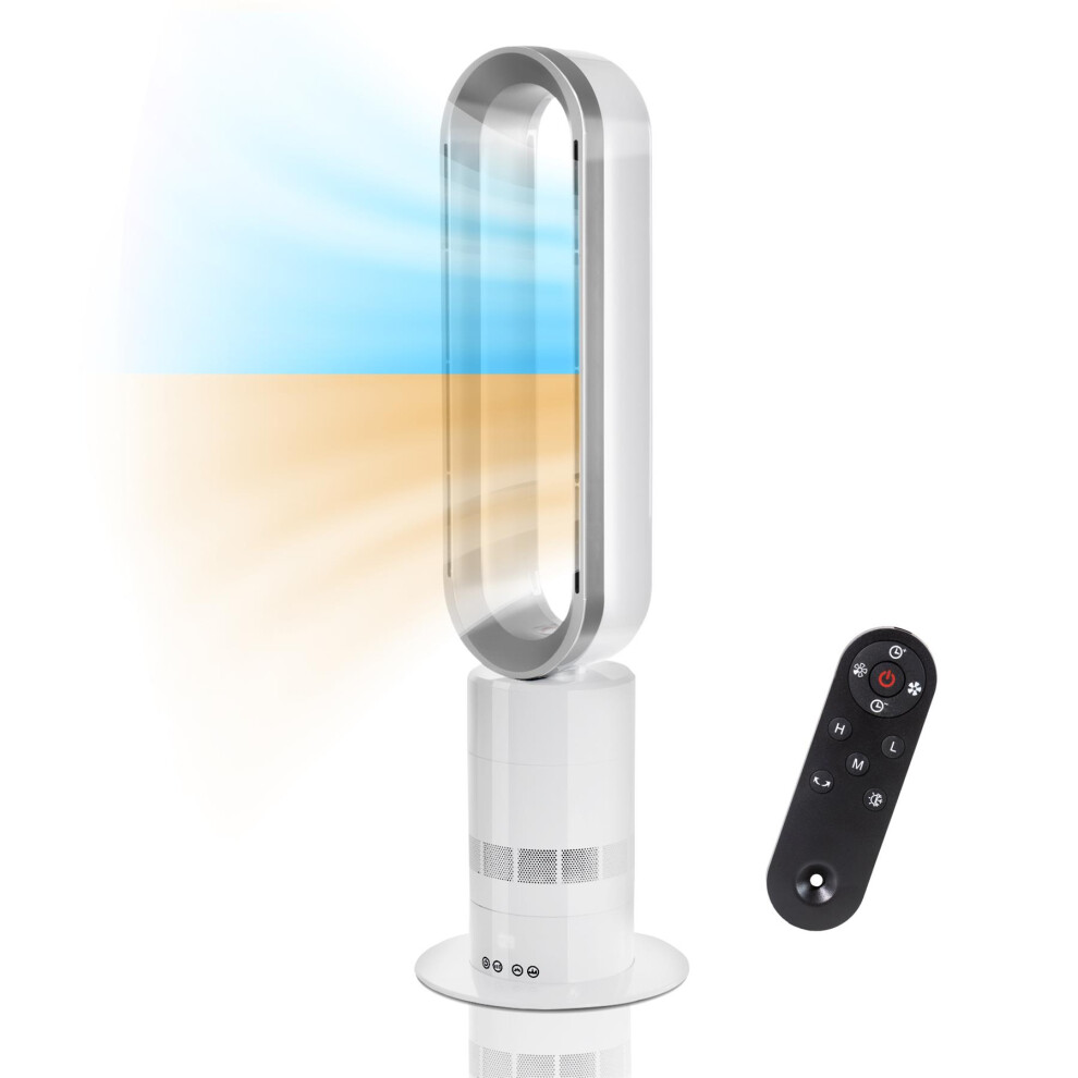 Bladeless Tower Fan with Remote Control Quiet Cooling Fan