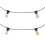 Arnold Festoon String Lights Outdoor 20 Light Garden Fitting - Black 6