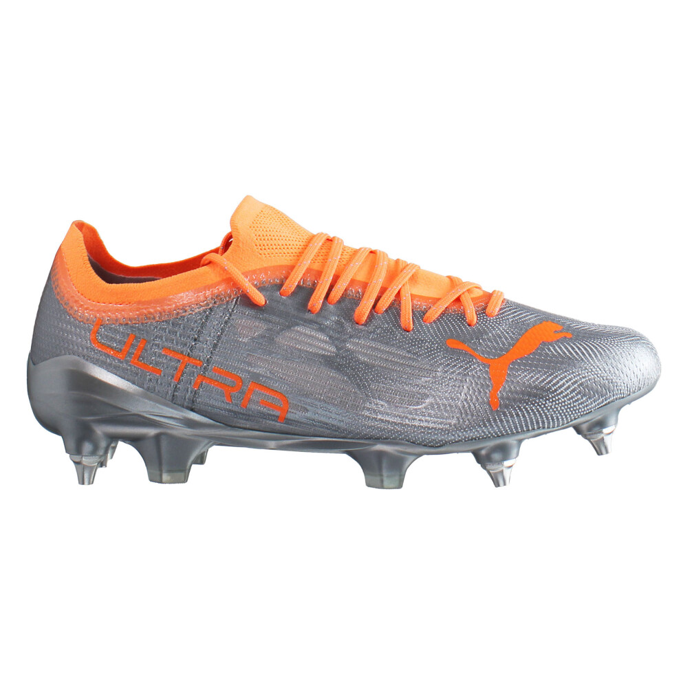 (8, Silver) Puma Ultra 1.4 MxSG Lace-Up Silver Synthetic Mens Football Boots 106718_01 (UK )