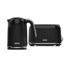 (Black) Geepas 1750W Toaster&1.7L Cordless Electric Kettle