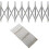 (Silver) Metal Sewing Gauge, Expanding Buttonhole Gauge 1