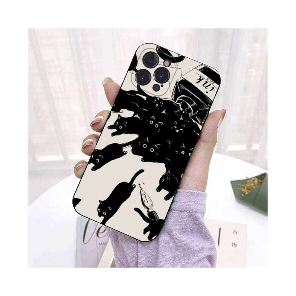 (Style 01, For Iphone 14Plus) Cartoon Cats Phone Case For Iphone 13/14/15 Promax 6262870014141
