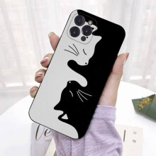 (Style 05, For iphone 11Pro) Cartoon Cats Phone Case For iphone 13/14/15 ProMax