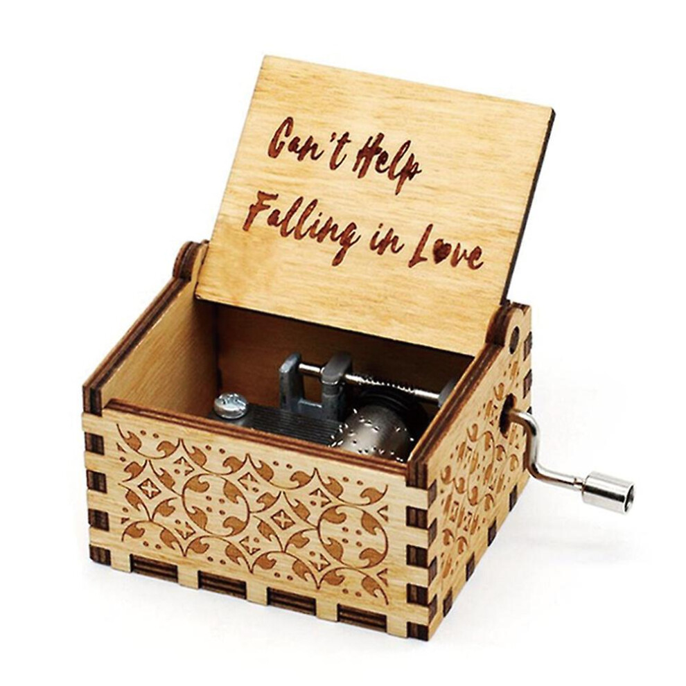 (Fall in love) Music Box Wooden Crafts Christmas Gift