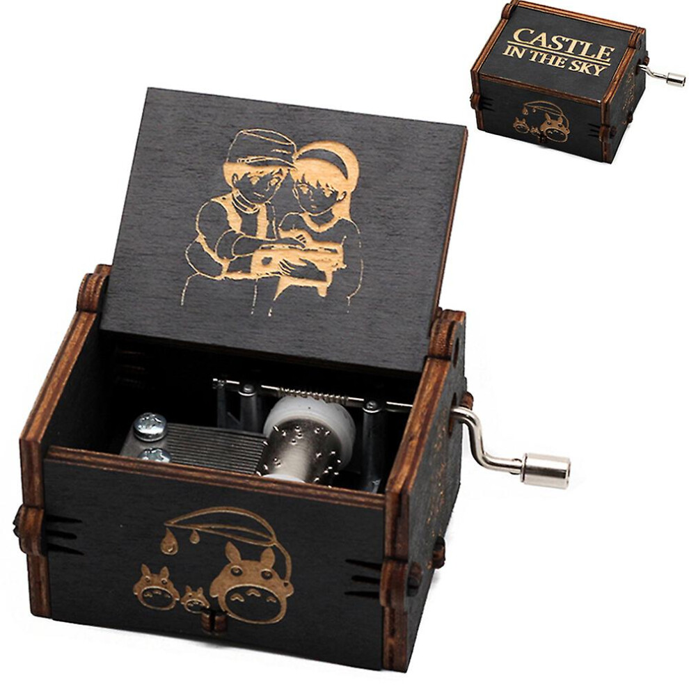 (Castle in the Sky) Music Box Wooden Crafts Christmas Gift