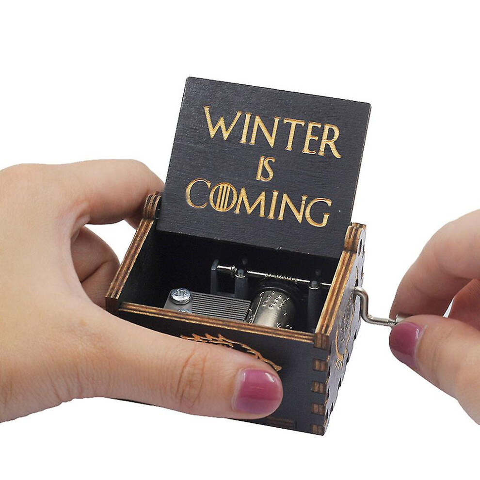 (CT) Music Box Wooden Crafts Christmas Gift