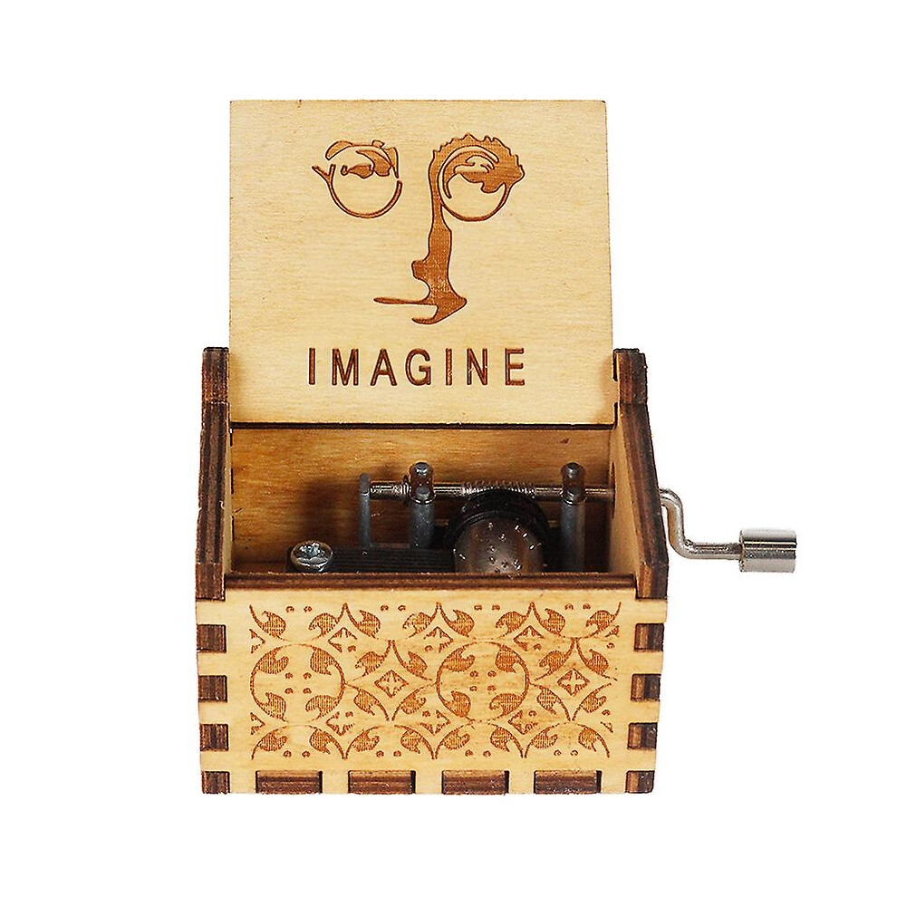 (imagine) Music Box Wooden Crafts Christmas Gift
