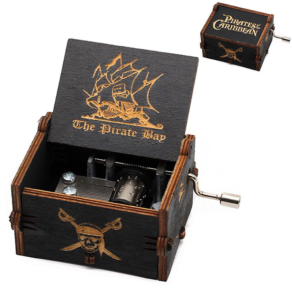 (Pirates) Music Box Wooden Crafts Christmas Gift