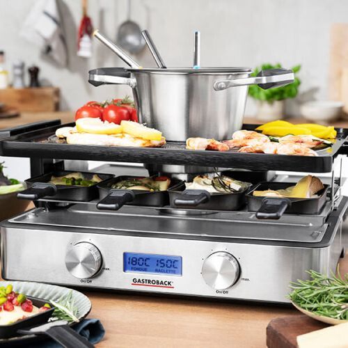 Gastroback Design Raclette-Fondue Advanced Plus