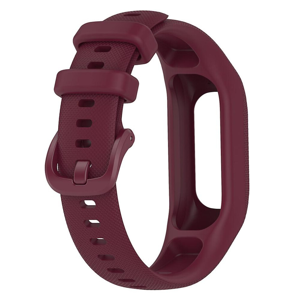 (Wine ) For Garmin Vivosmart 5 Smart Watch Wrist Strap Wristband Strap Watch Band Belt Red 5356379452670