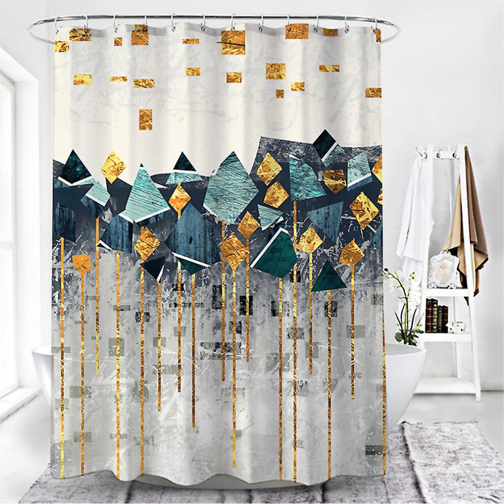 (Beige, 180x180cm) Modern Bathroom Waterproof Shower Curtain Colors Sizes Available
