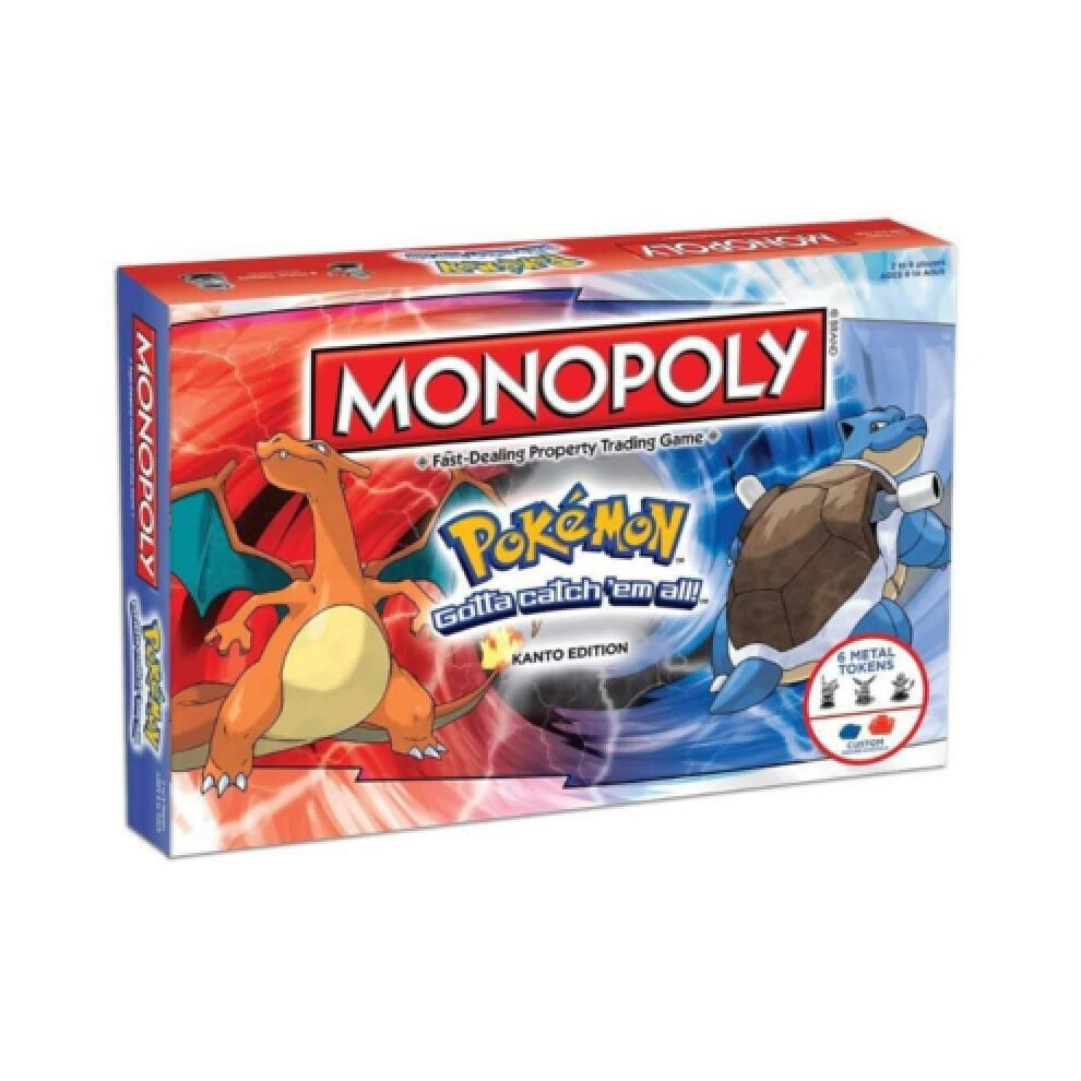 (Pokemon Blue) Of Thrones Game Pokemon Friends Monopoly Board Game Cartoon Party Card Gifts